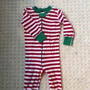 Striped pj zip-up